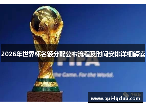 2026年世界杯名额分配公布流程及时间安排详细解读