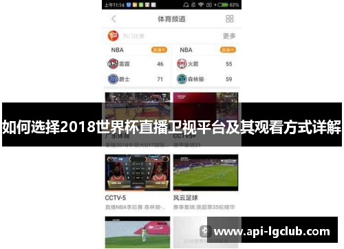 如何选择2018世界杯直播卫视平台及其观看方式详解 如何选择2018世界杯直播卫视平台及其观看方式详解
