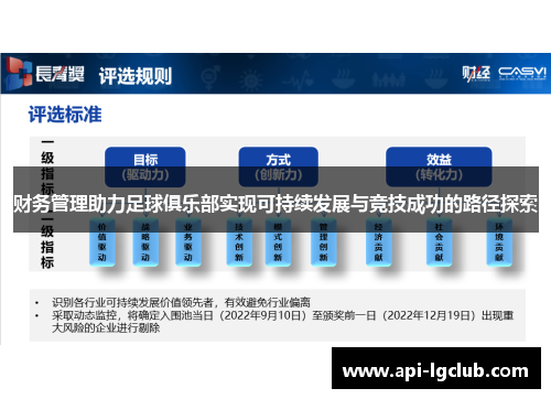 财务管理助力足球俱乐部实现可持续发展与竞技成功的路径探索 财务管理助力足球俱乐部实现可持续发展与竞技成功的路径探索